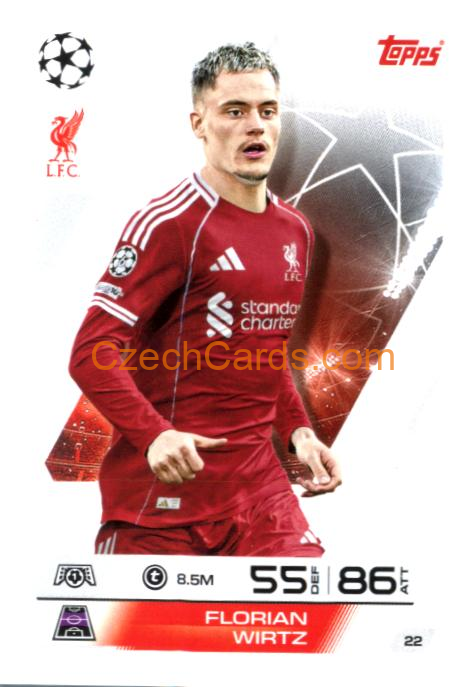Florian Wirtz 2025/26 Match Attax #22