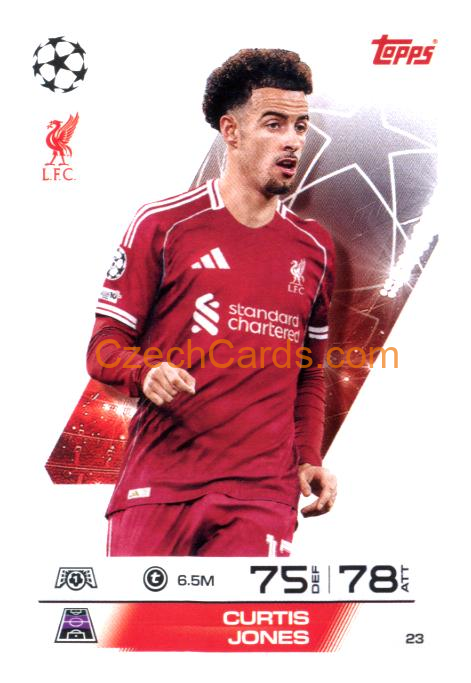 Curtis Jones 2025/26 Match Attax #23