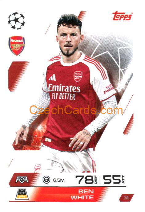 Ben White 2025/26 Match Attax #31