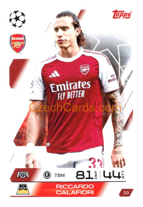 Riccardo Calafiori 2025/26 Match Attax #33