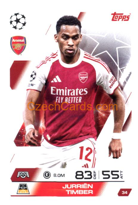 Jurrién Timber 2025/26 Match Attax #34