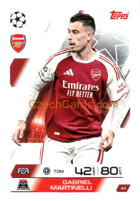Gabriel Martinelli 2025/26 Match Attax #44