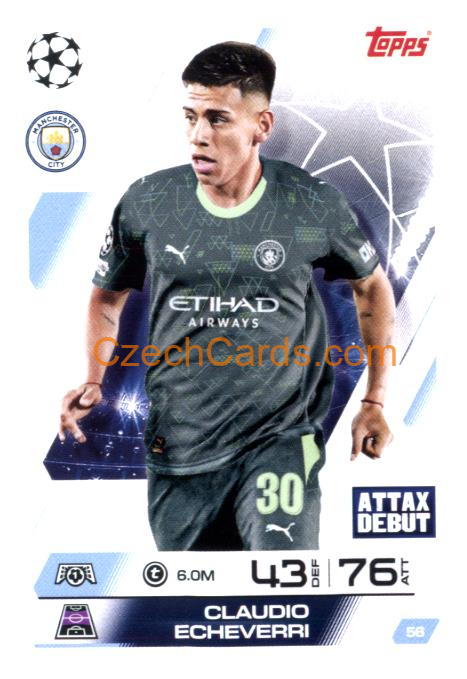Claudio Echeverri 2025/26 Match Attax #56