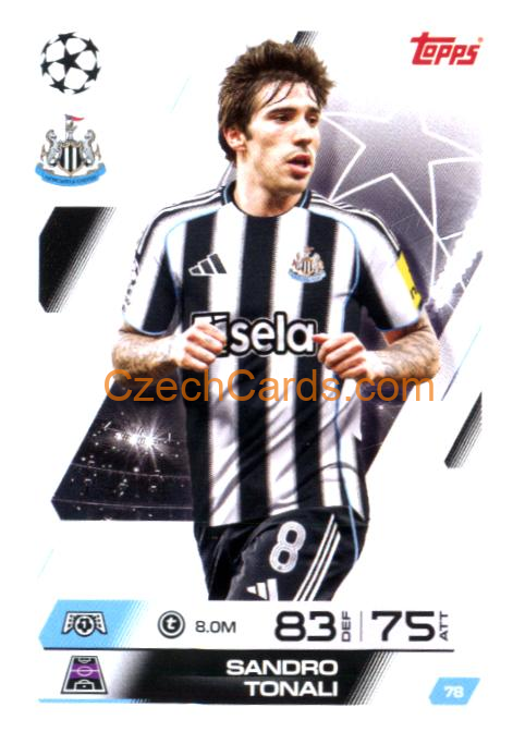 Sandro Tonali 2025/26 Match Attax #78