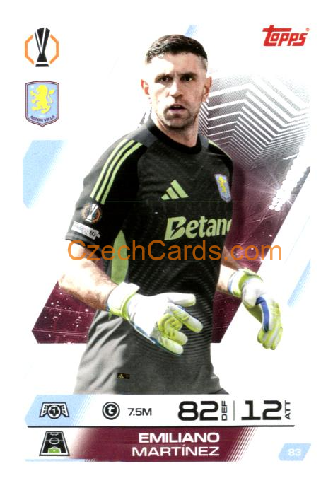 Emiliano Martínez 2025/26 Match Attax #83