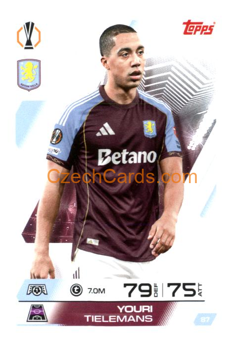 Youri Tielemans 2025/26 Match Attax #87