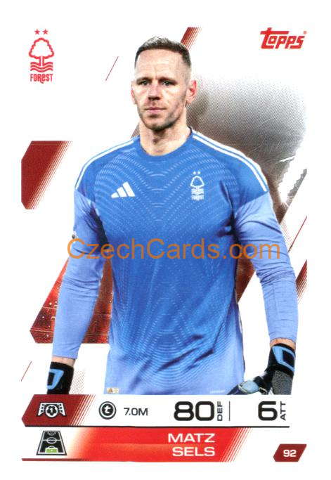 Matz Sels 2025/26 Match Attax #92