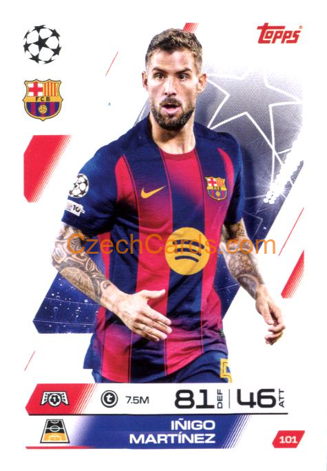Iñigo Martínez 2025/26 Match Attax #101