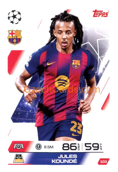 Jules Koundé 2025/26 Match Attax #103
