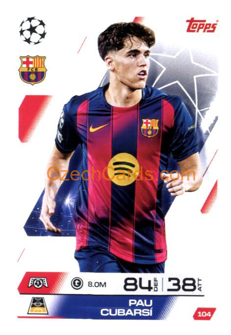 Pau Cubarsí 2025/26 Match Attax #104