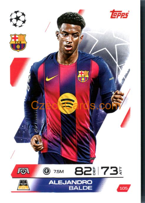 Alejandro Balde 2025/26 Match Attax #105
