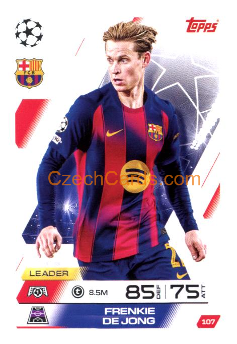 Frenkie de Jong 2025/26 Match Attax #107