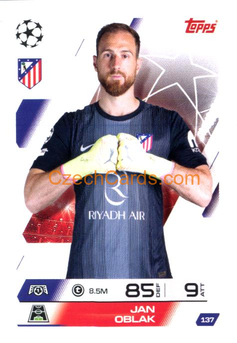 Jan Oblak 2025/26 Match Attax #137