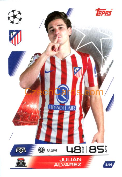 Julián Alvarez 2025/26 Match Attax #144