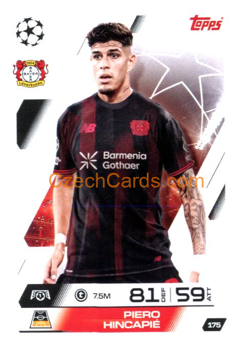 Piero Hincapié 2025/26 Match Attax #175