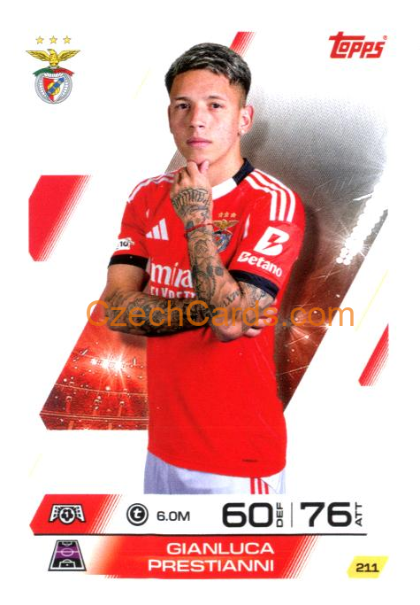 Gianluca Prestianni 2025/26 Match Attax #211