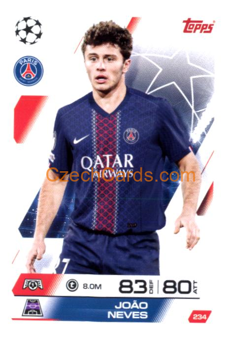João Neves 2025/26 Match Attax #234