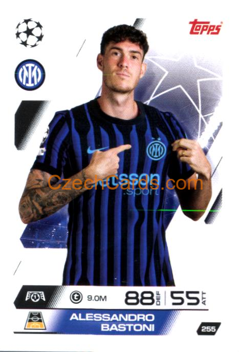 Alessandro Bastoni 2025/26 Match Attax #255