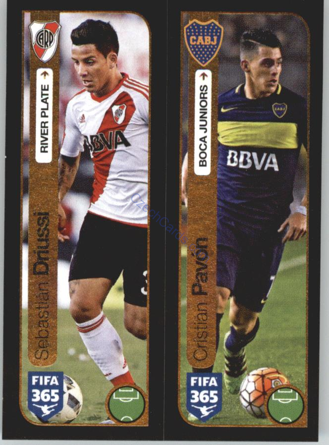 Driussi, Pavon Panini 2017 FIFA 365 Sticker #205