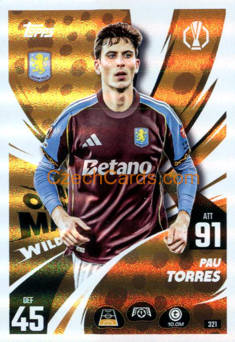 Pau Torres 2025/26 Match Attax Man Of The Match #321
