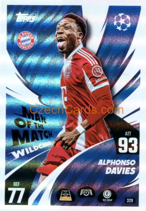 Alphonso Davies 2025/26 Match Attax Man Of The Match #329