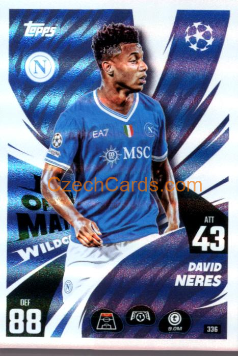 David Neres 2025/26 Match Attax Man Of The Match #336