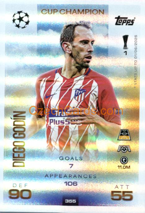Diego Gódin 2025/26 Match Attax Cup Champion #355