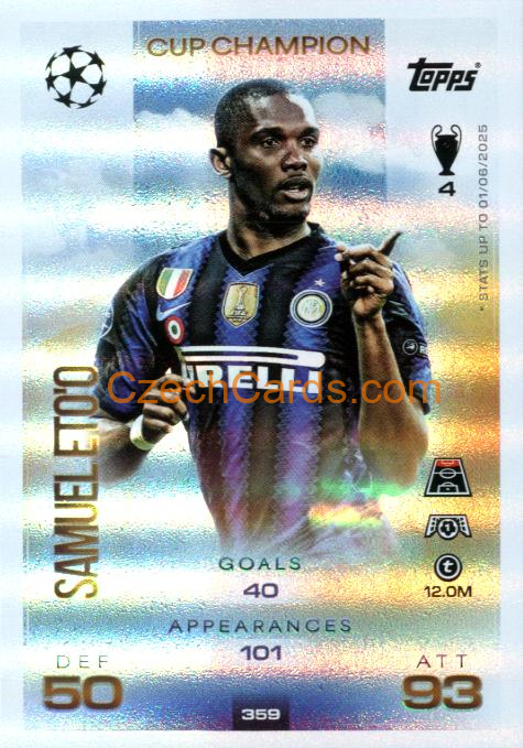 Samuel Eto'o 2025/26 Match Attax Cup Champion #359
