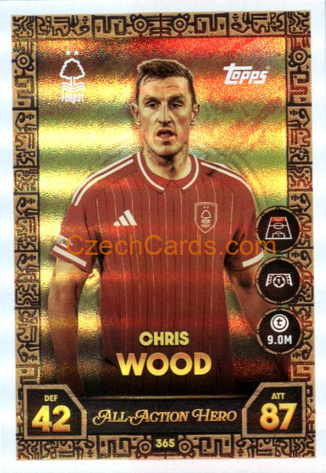 Chris Wood 2025/26 Match Attax All-Action Hero #365