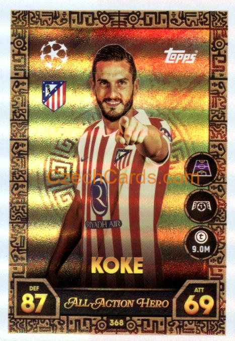 Koke 2025/26 Match Attax All-Action Hero #368