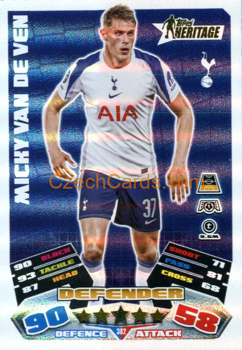 Micky van de Ven 2025/26 Match Attax Heritage #382
