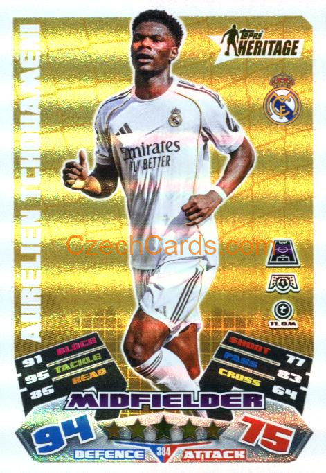 Aurélien Tchouaméni 2025/26 Match Attax Heritage #384
