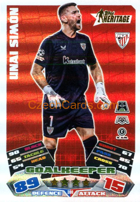 Unai Simón 2025/26 Match Attax Heritage #390