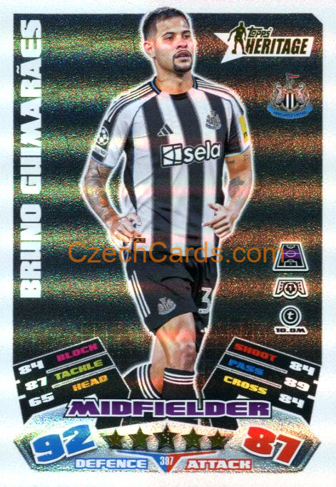 Bruno Guimarães 2025/26 Match Attax Heritage #397