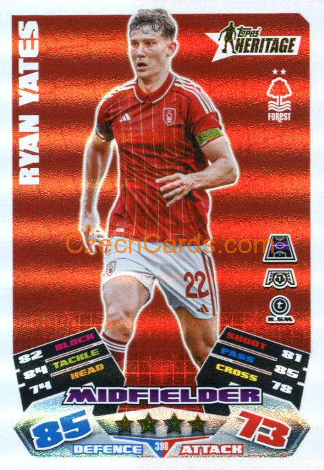 Ryan Yates 2025/26 Match Attax Heritage #398