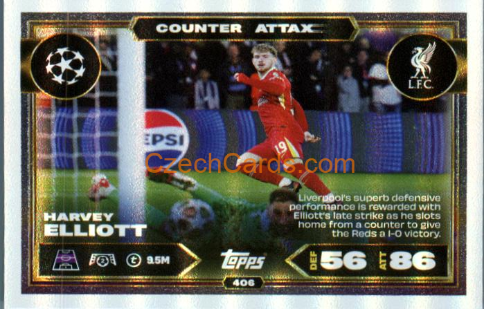 Harvey Elliott 2025/26 Match Attax Counter Attax #406