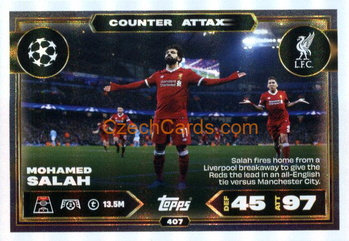Mohamed Salah 2025/26 Match Attax Counter Attax #407