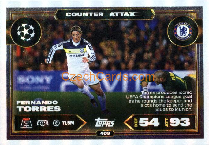 Fernando Torres 2025/26 Match Attax Counter Attax #409
