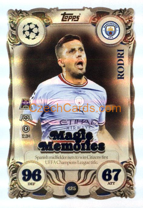Rodri 2025/26 Match Attax Counter Attax #425