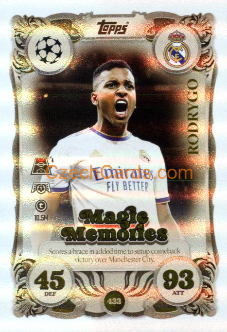 Rodrygo 2025/26 Match Attax Counter Attax #433