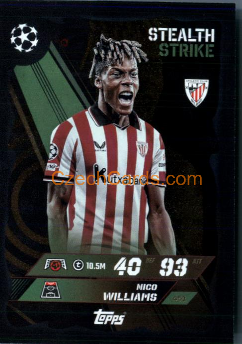 Nico Williams 2025/26 Match Attax Stealth Strike #451
