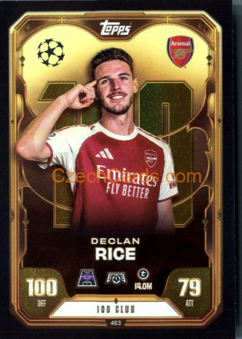 Declan Rice 2025/26 Match Attax 100 Club #463