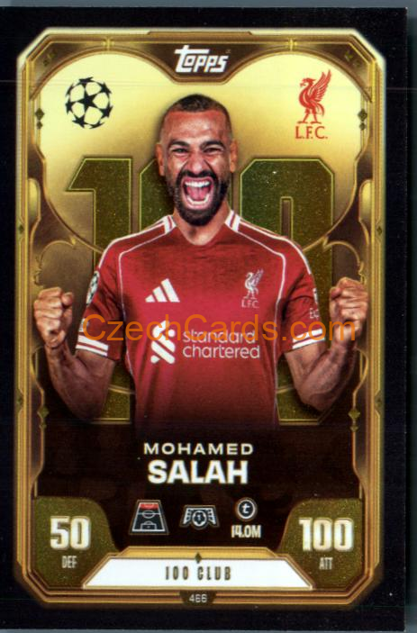 Mohamed Salah 2025/26 Match Attax 100 Club #466