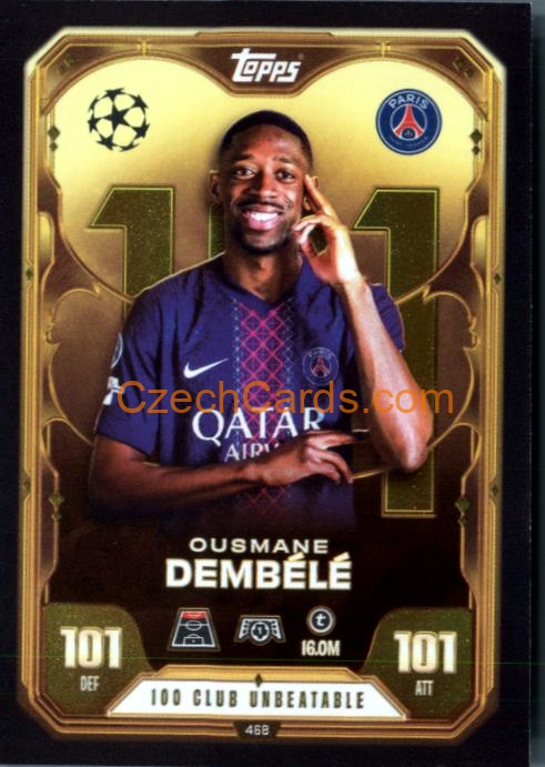 Ousmane Dembele 2025/26 Match Attax 100 Club #468
