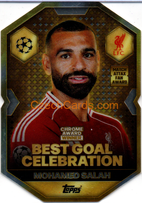 Mohamed Salah 2025/26 Match Attax Chrome Award Winner #CA6