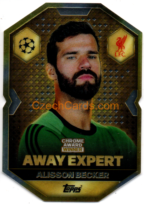 Alisson Becker 2025/26 Match Attax Chrome Award Winner #CA17