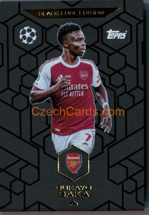Bukayo Saka 2025/26 Match Attax Black Edge #BE2