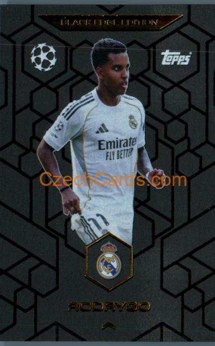 Rodrygo 2025/26 Match Attax Black Edge #BE4