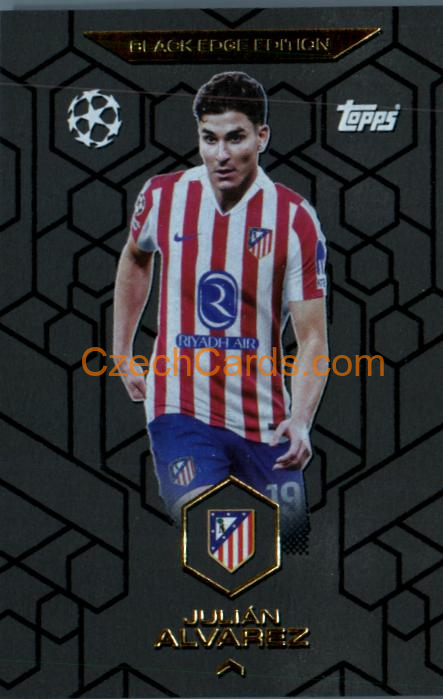 Julián Alvarez 2025/26 Match Attax Black Edge #BE5