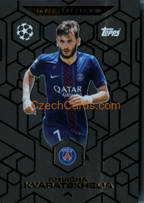 Khvicha Kvaratskhelia 2025/26 Match Attax Black Edge #BE8